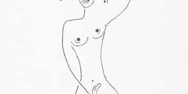 Zeichnung, Frau, Kunst,