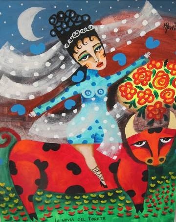 Reiterin, Kuh, Hochzeit, Tantra